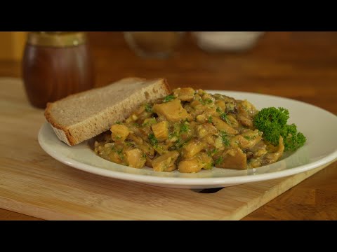 Oyster Mushroom Scrambled Eggs